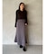 ラペルベルトセットナローフレアスカート