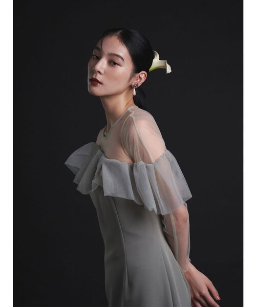 LADYアシンメトリーフリルドレス｜ラグナムーンの通販｜&mall