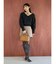 【VELETTO】フェイクスエードボストンBAG
