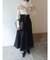 フロントZIPコルセットデザインフレアスカート