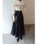 フロントZIPコルセットデザインフレアスカート