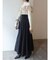 フロントZIPコルセットデザインフレアスカート