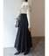 フロントZIPコルセットデザインフレアスカート