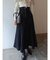 フロントZIPコルセットデザインフレアスカート