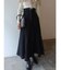 フロントZIPコルセットデザインフレアスカート
