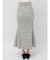 カットツイードフロントZIPスカート