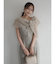 LADYオフショルレースドレス