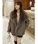フェイクムートンスタンドカラーコート