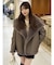 フェイクムートンスタンドカラーコート