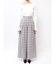 シンプルウエストデザインワイドパンツ