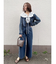 ハイウエストラインディティールデニムパンツ
