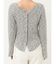 ボタンデザインニットカーデプルオーバー