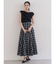 チェックタックフレアスカート