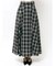 チェックタックフレアスカート