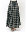 チェックタックフレアスカート