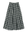 チェックタックフレアスカート