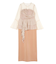 LADYアシンメトリーペプラムフリルドレス