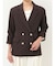 バイカラーボタンジャケット