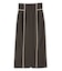 バイカラーパイピングスカート