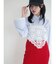 ニットレース刺繍スカーフ