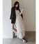 アシメティアードコットンスカート