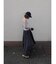 アシメティアードコットンスカート