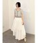 アシメティアードコットンスカート