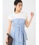 カットドッキングシャツレイヤードワンピース