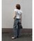 リップドデニムパンツ