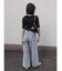 LMロゴセミワイドデニムパンツ
