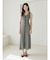 フロントボタンメランジニットワンピース