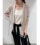 アシンメトリーレースサテンキャミソール