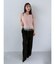 フェザーVネックリボントップス