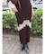 レースデザインニットワンピース