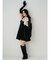 LADYベロアバルーンニミワンピース
