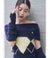 【POLO BCSコラボ】アーガイルオフショルニットプルオーバー