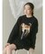 vintage like dogニット