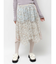 floralイレギュラーヘムミディスカート