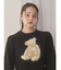 bear shaggy knit tops