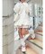 flowerアシメフリルスカート【セットアップ着用可能】