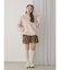 ギャザーリボンフレアミニスカート