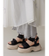 フリルメッシュスニーカーサンダル
