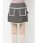 ribbon lace mini skirt