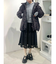 フードflowerニットtops