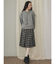 フードflowerニットtops