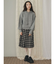 フードflowerニットtops