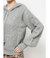フードflowerニットtops