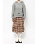 フードflowerニットtops