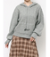 フードflowerニットtops