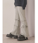 フリルリブフレアパンツ